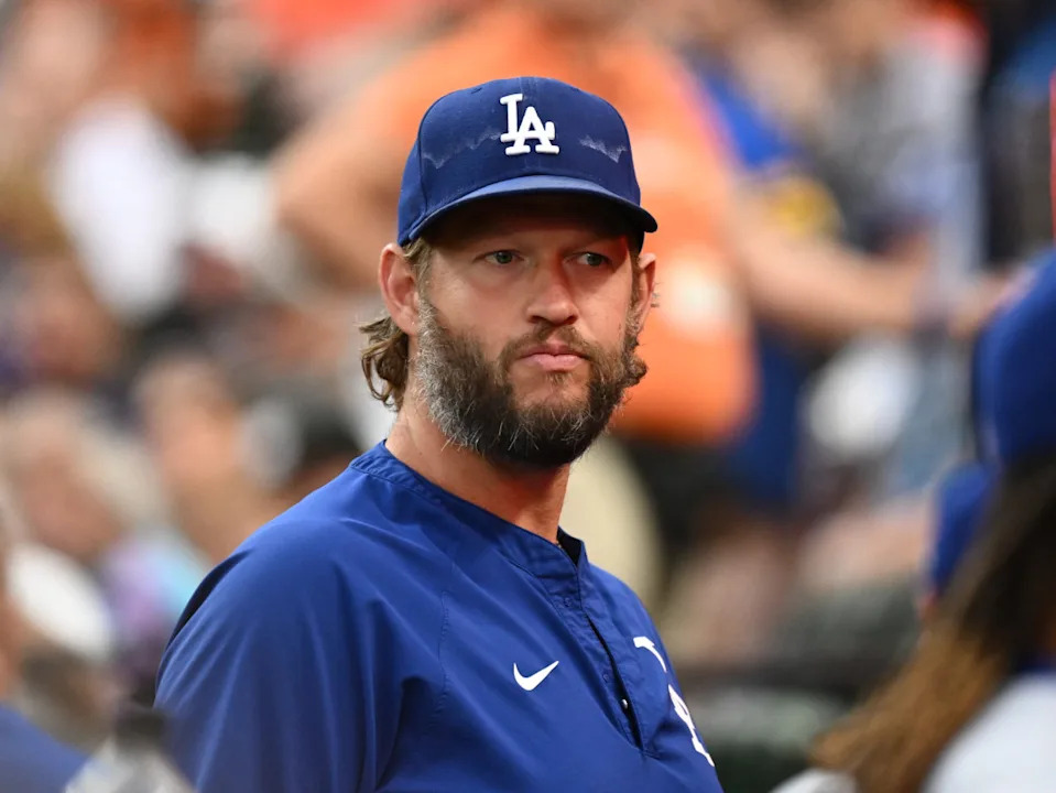 Former Los Angeles Dodgers pitcher Clayton Kershaw (22)© James A&period; Pittman-Imagn Images