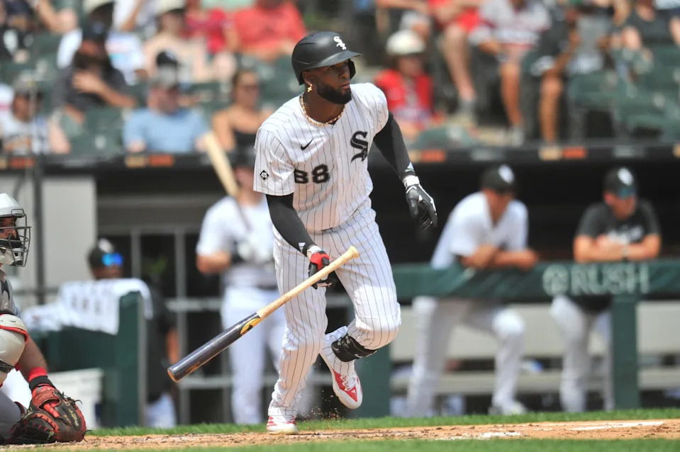 Chicago White Sox outfielder Luis Robert. Credit: Patrick Gorski-Imagn Images.