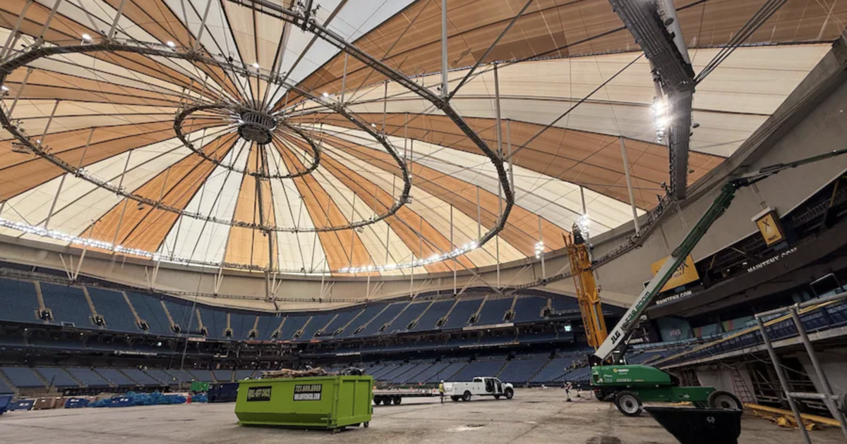 Inside the repaired Trop, a field for Rays will soon be rebuilt | St. Petersburg
