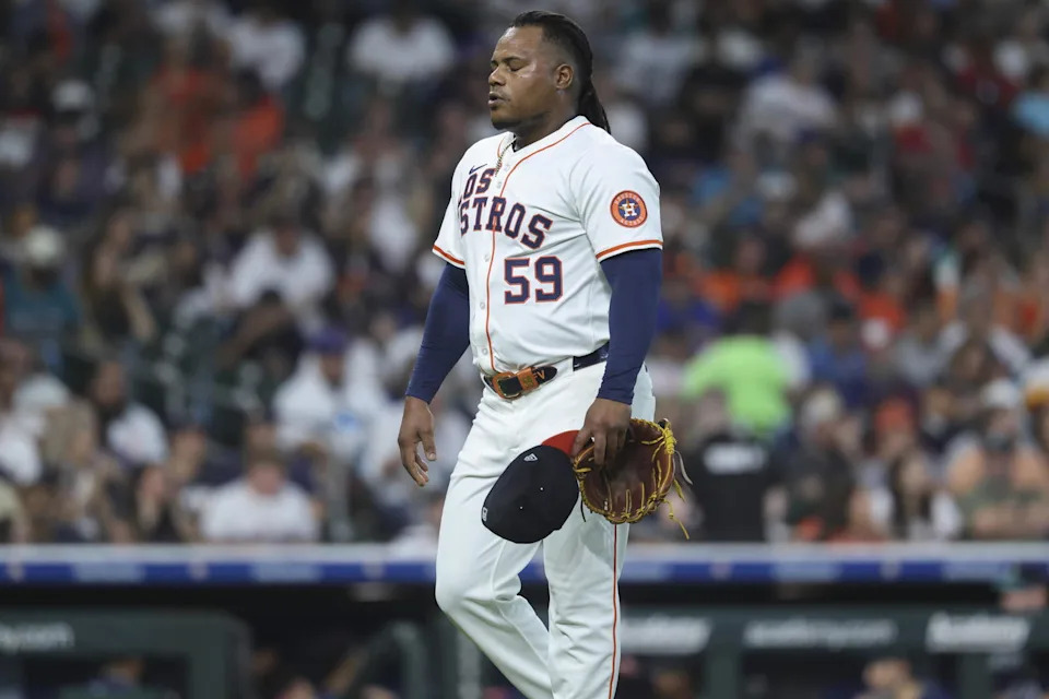 Free-agent pitcher Framber Valdez. © Troy Taormina-Imagn Images