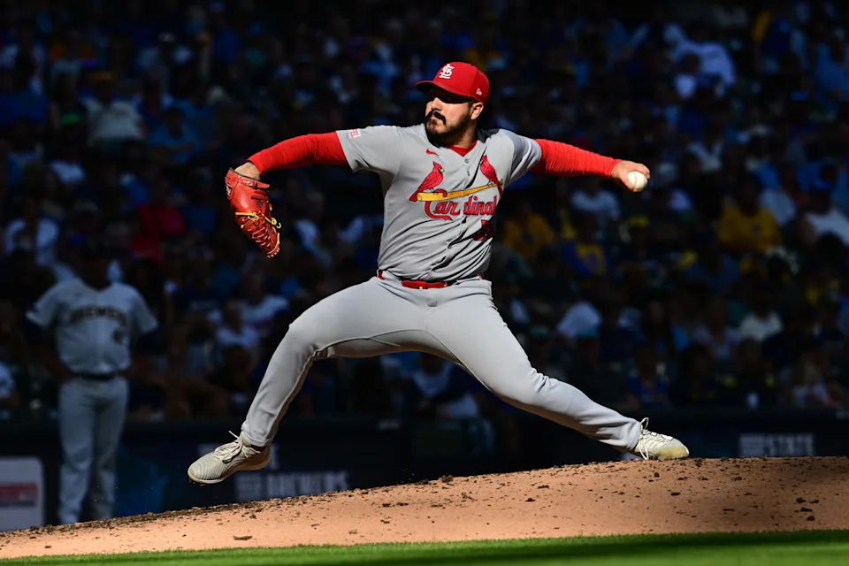 St. Louis Cardinals pitcher JoJo Romero. © Benny Sieu-Imagn Images