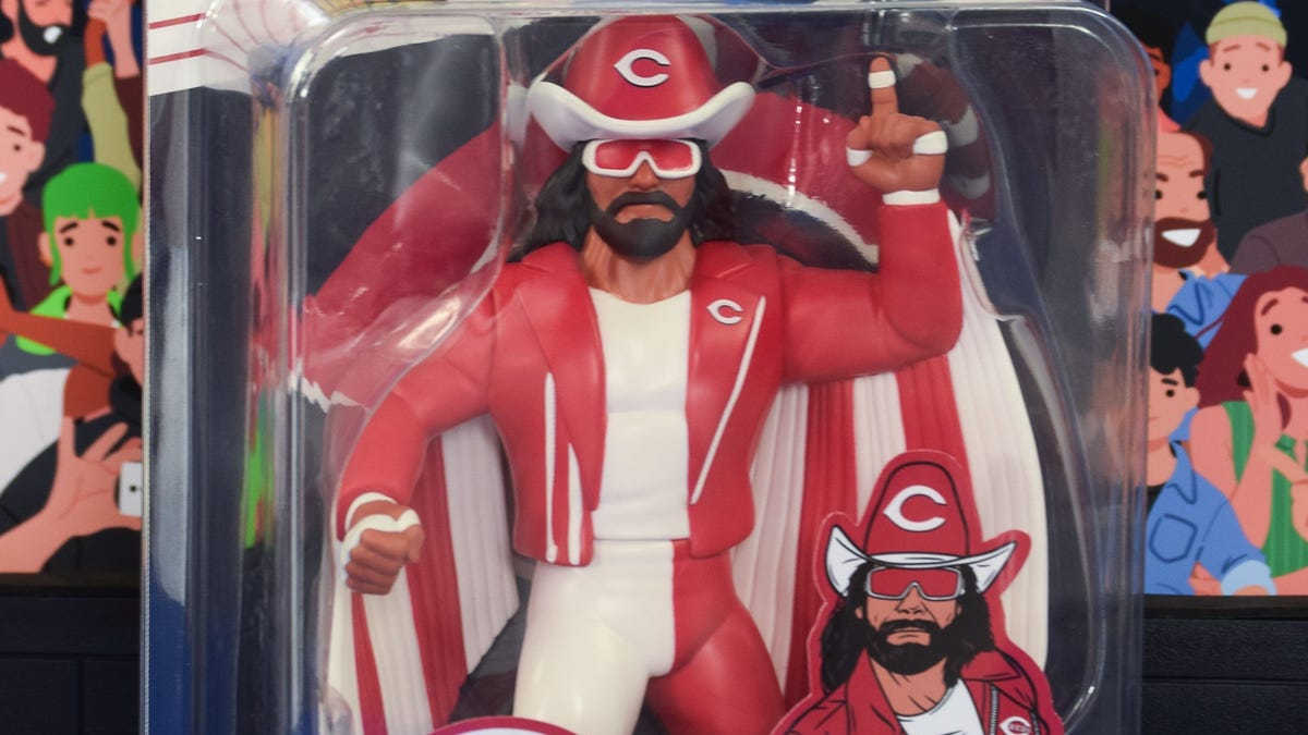 'Big Rubber Guys' Randy Savage Cincinnati Reds figure now available