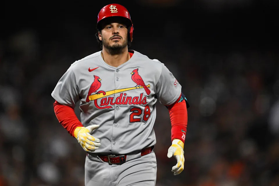 St. Louis Cardinals third baseman Nolan Arenado. Credit:&nbsp;Eakin Howard-Imagn Images.