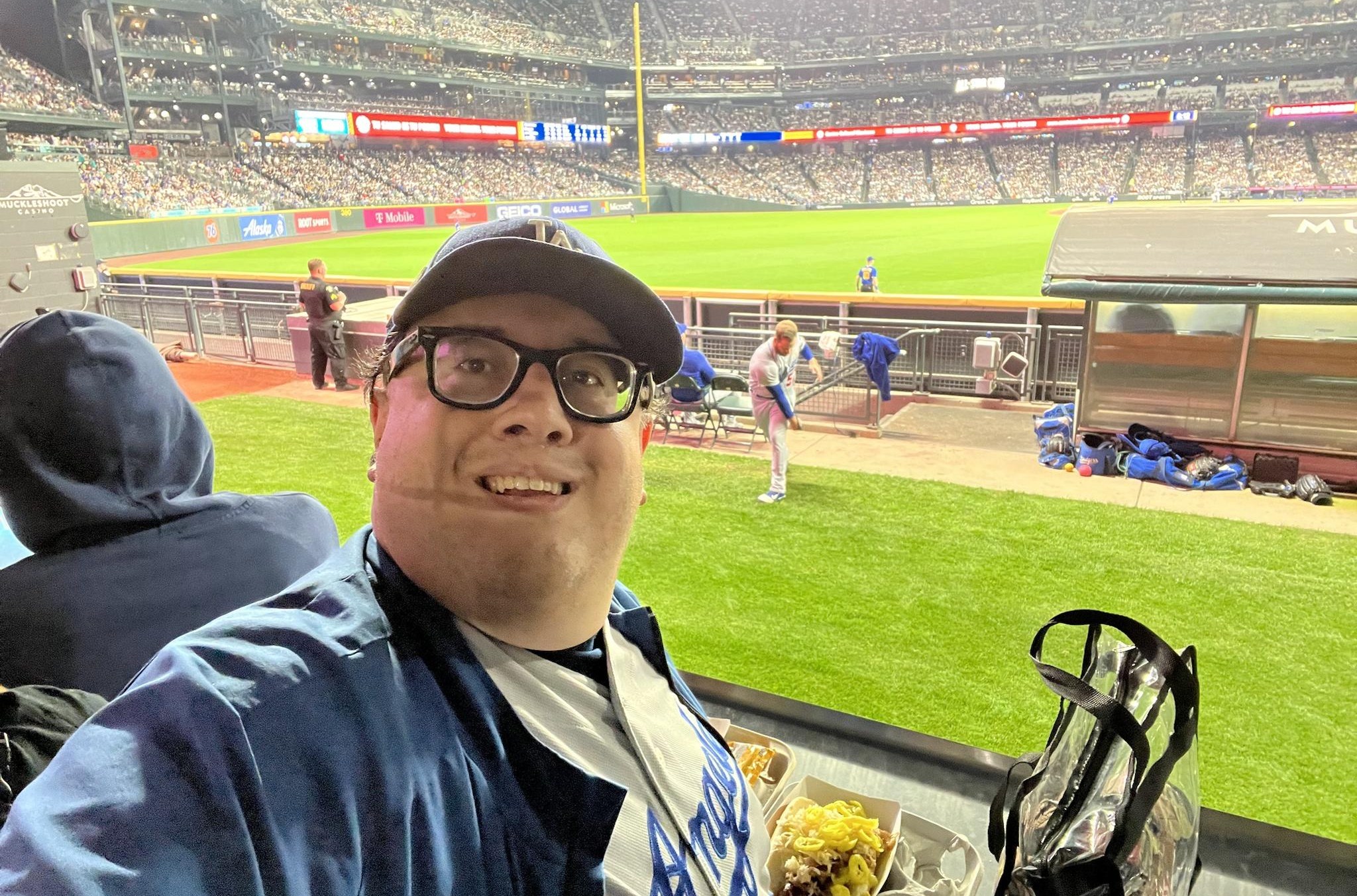 By the Dodgers bullpen. T-Mobile Park. September 15, 2023.