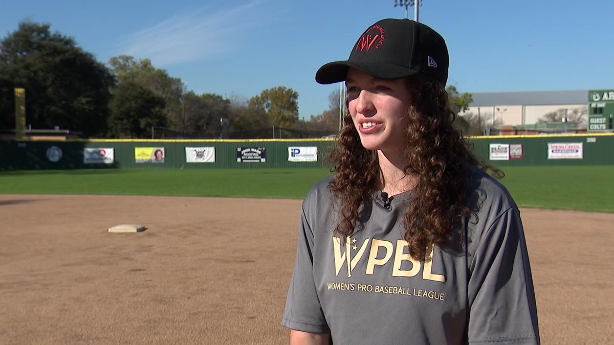 Arlington High athlete drafted to women’s pro baseball league – NBC 5 Dallas-Fort Worth