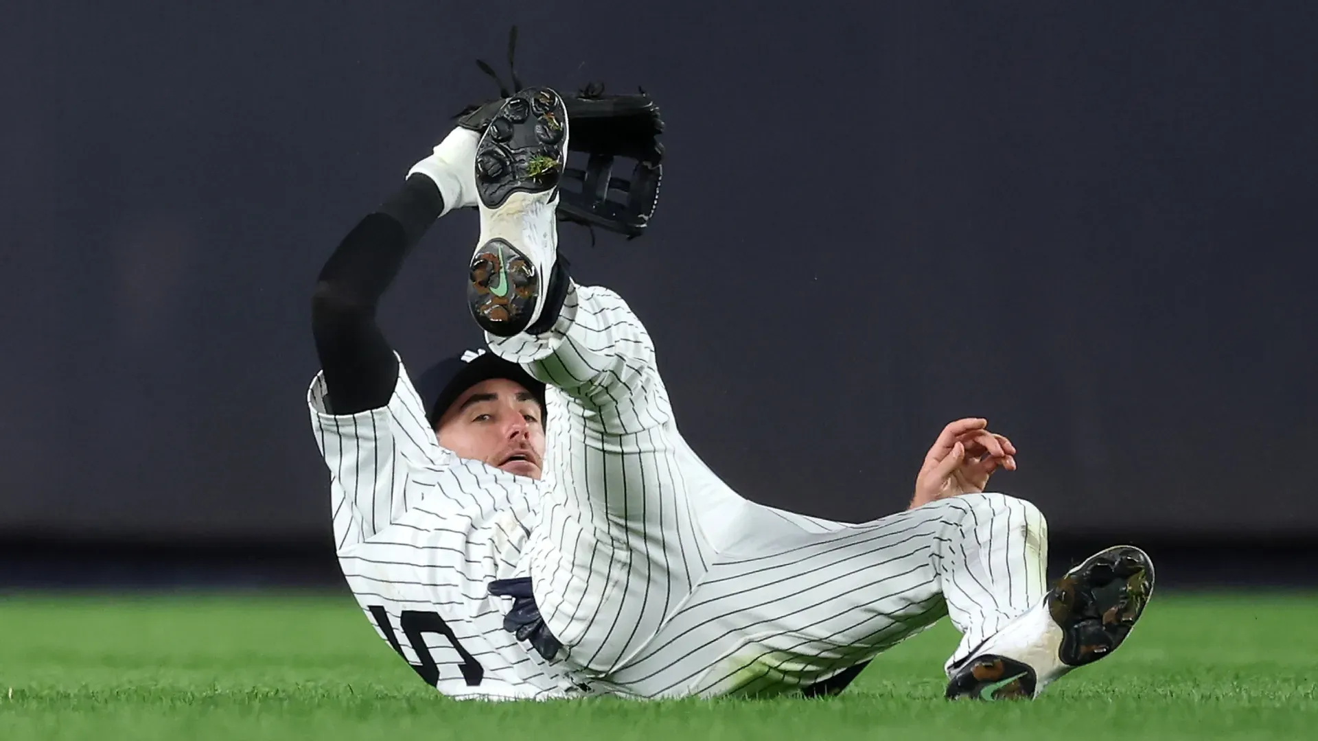 Cody Bellinger #35 of the New York Yankees fails to catch a ball hit. Ishika Samant/Getty Images