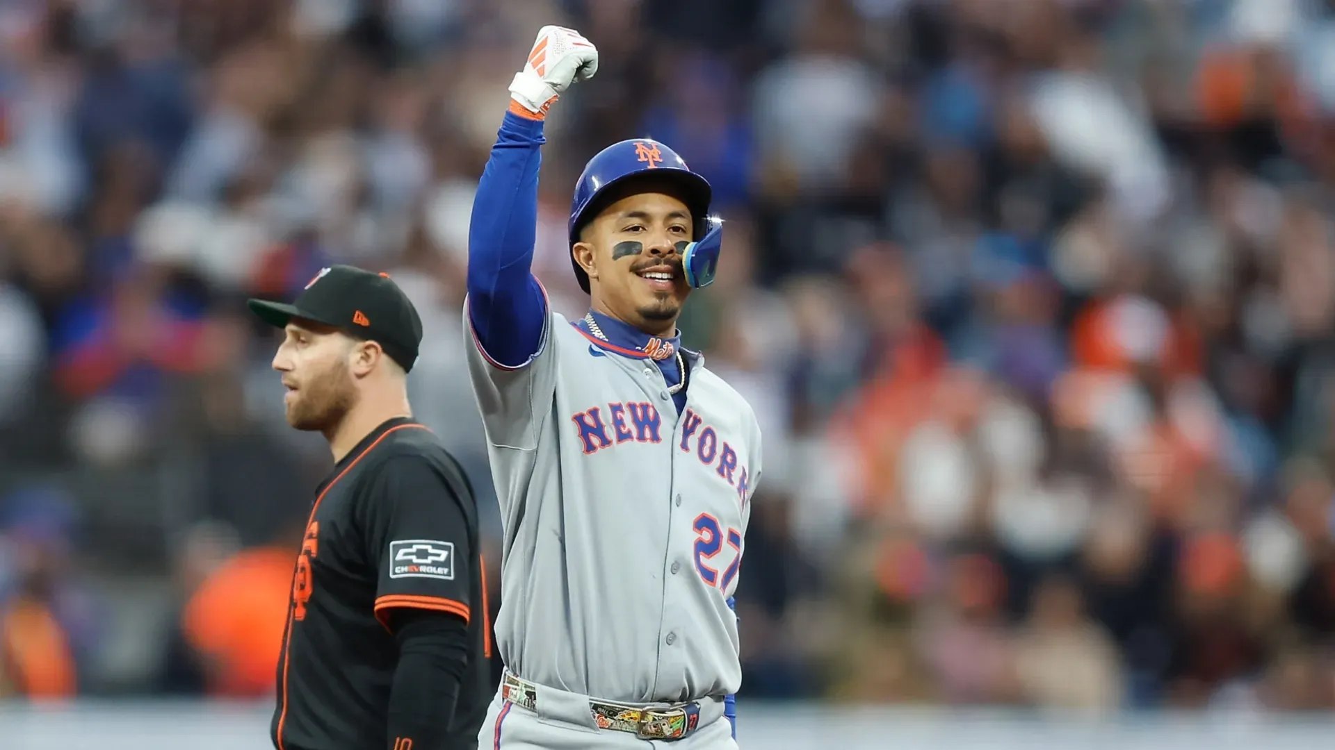 Mark Vientos #27 of the New York Mets