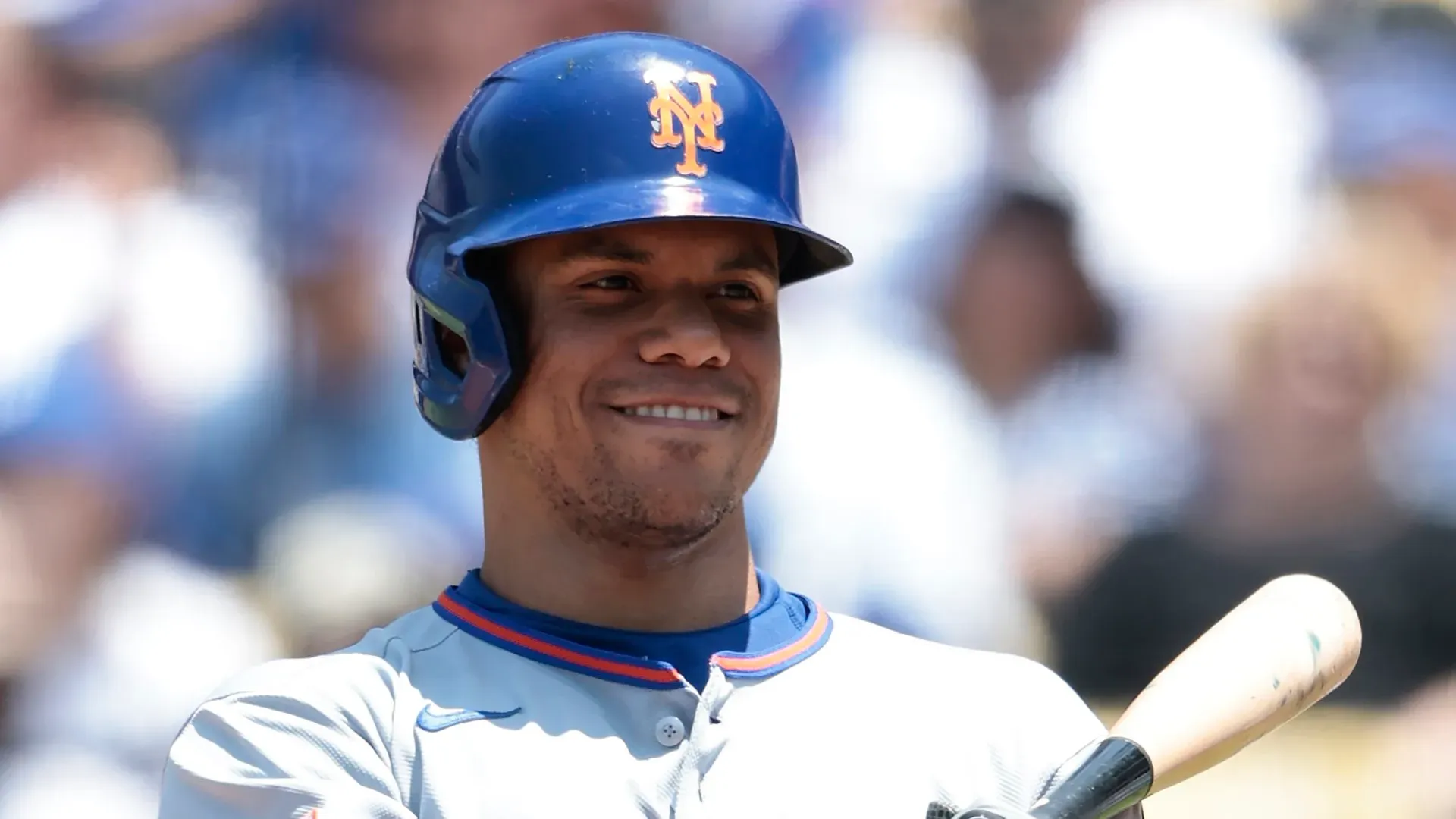 Juan Soto #22 of the New York Mets at bat