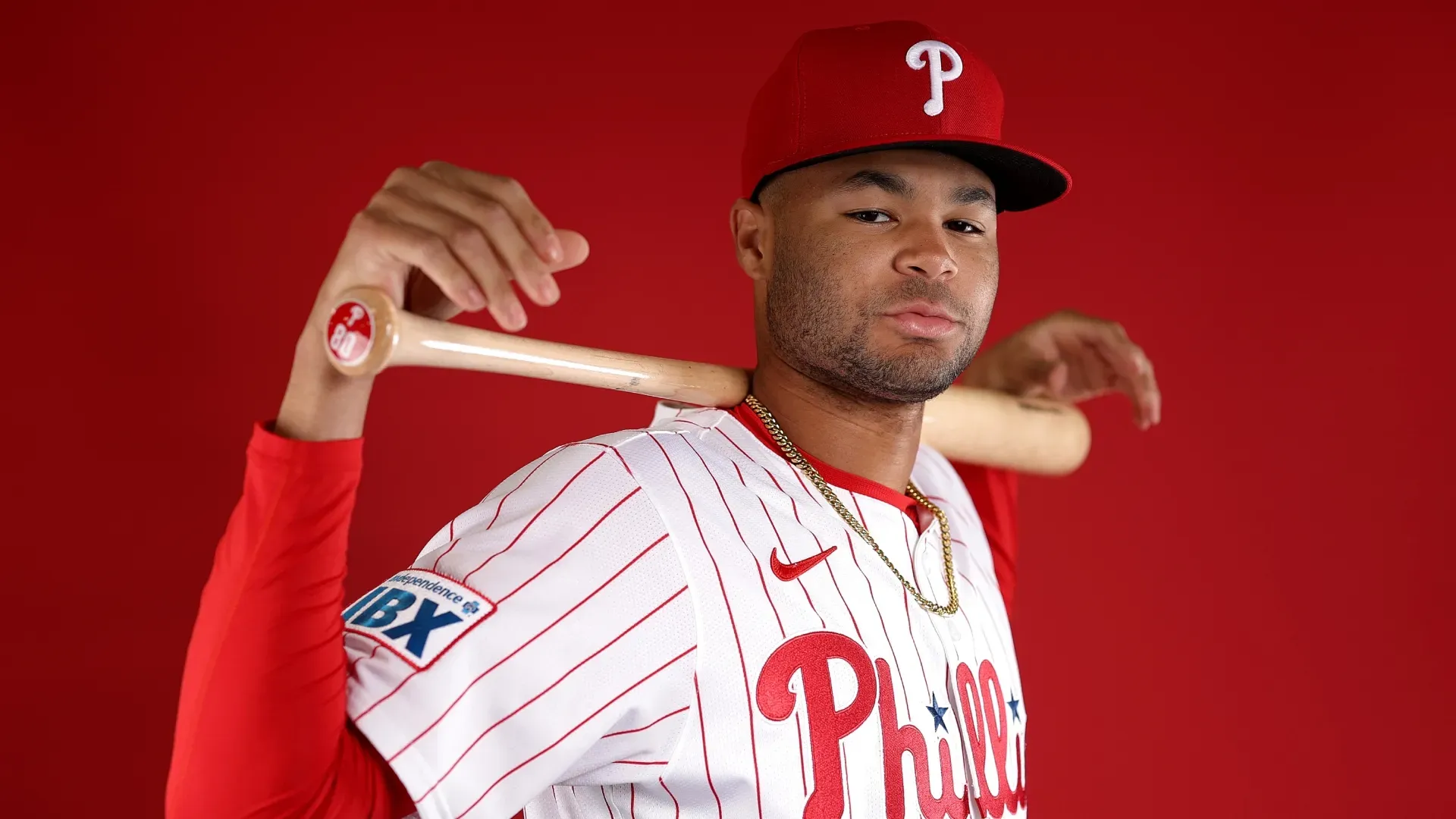 Justin Crawford #80 of the Philadelphia Phillies