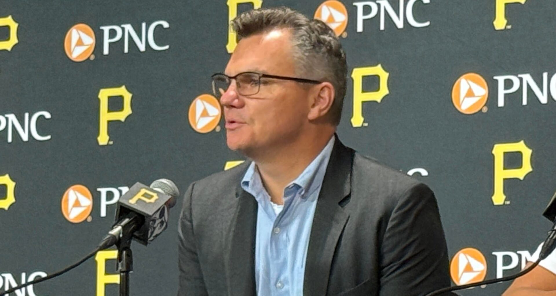 Ben Cherington at podium