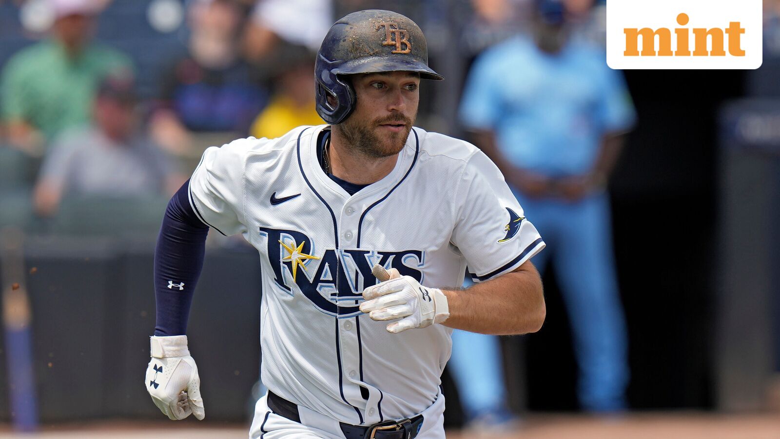 Tampa Bay Rays' Brandon Lowe watches his RBI single off Toronto Blue Jays pitcher Chris Bassitt during the second inning of a baseball game. (file photo)