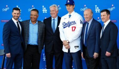 Shohei Ohtani's Introductory Press Conference At Dodger Stadium