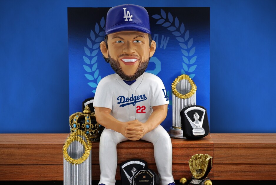 FOCO Selling New Dodgers Bobblehead Of Clayton Kershaw With Career Awards