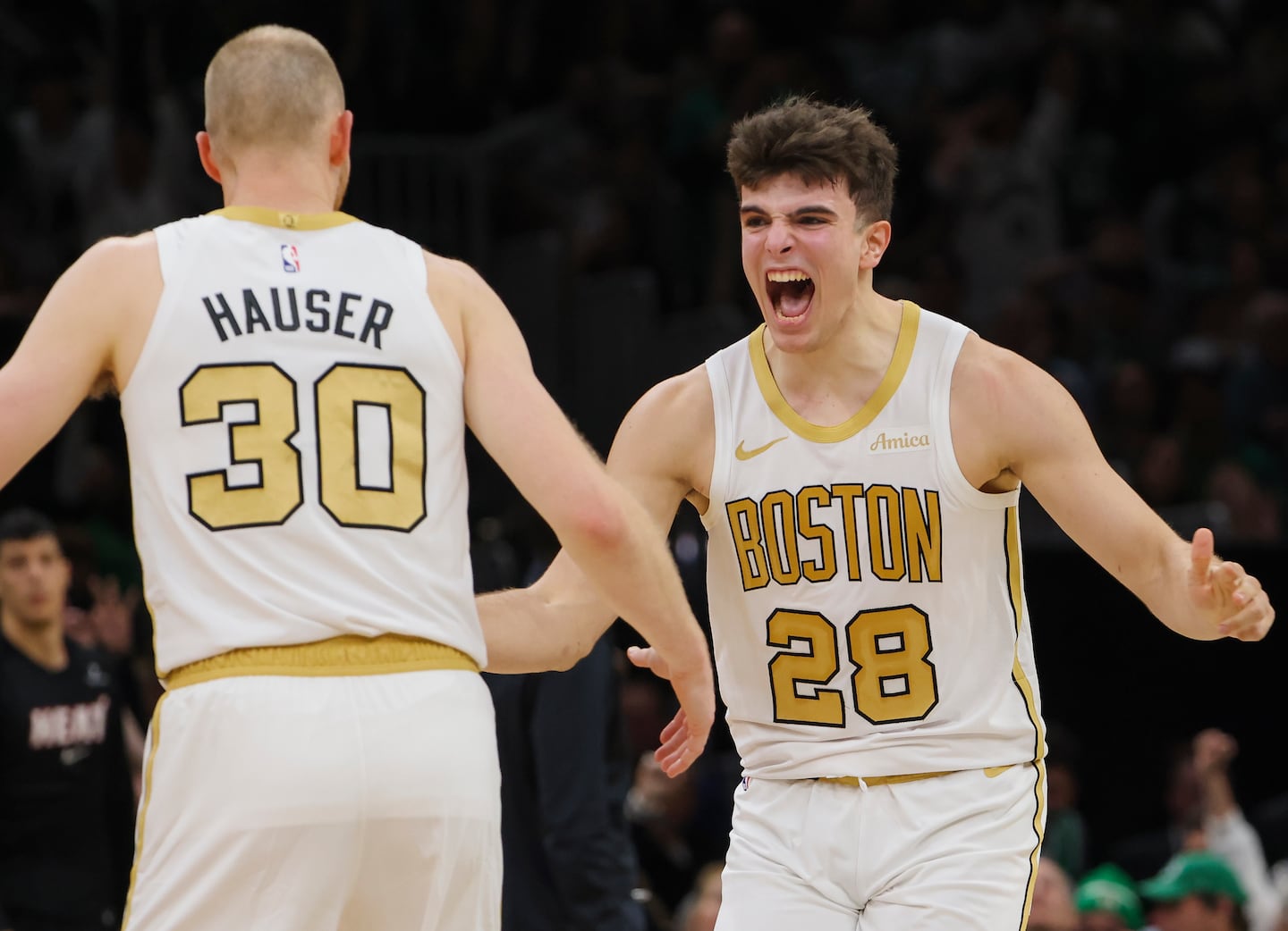 Hugo Gonzalez (28) has energized the Celtics.