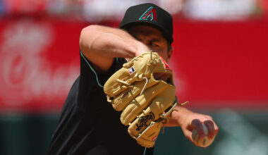 Jalen Beeks #68 of the Arizona Diamondbacks...