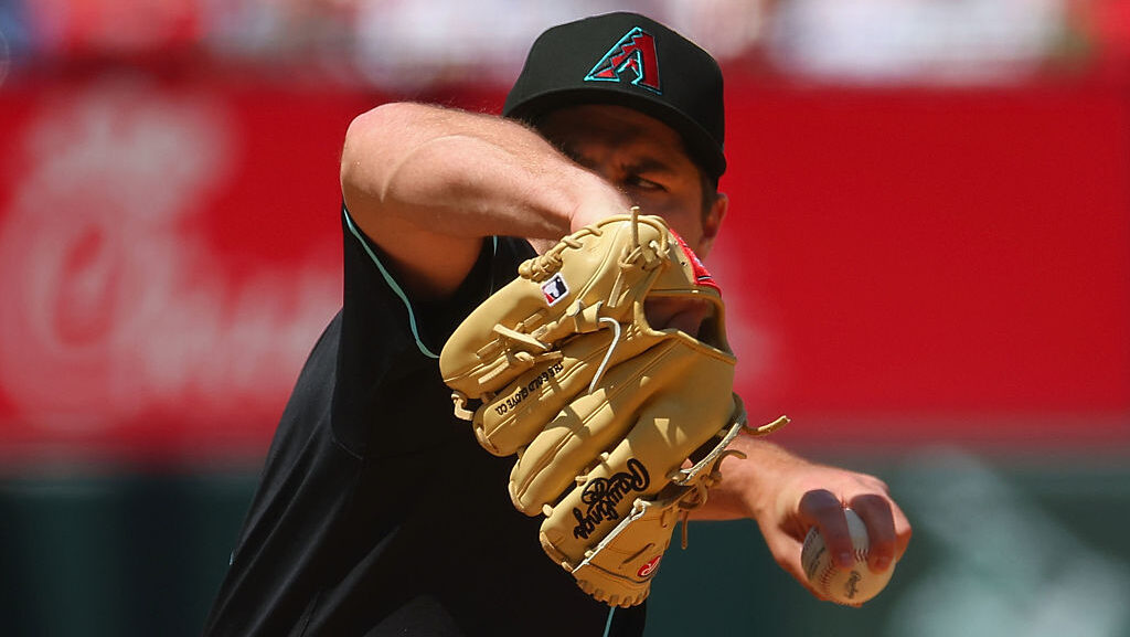 Jalen Beeks #68 of the Arizona Diamondbacks...