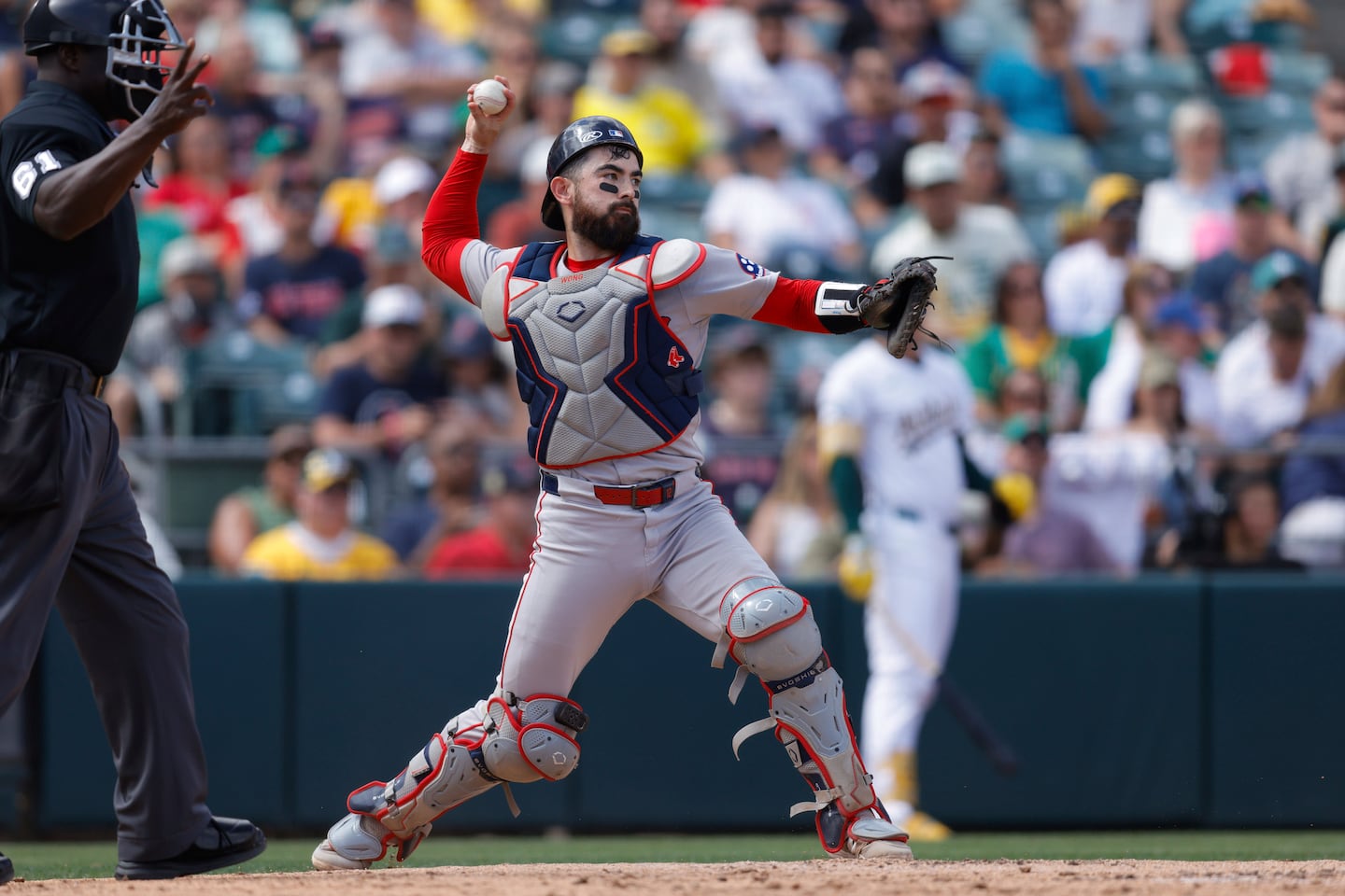 Red Sox catcher Connor Wong had surgery this offseason to remove a bony growth from his right hand.