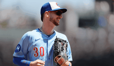 Kyle Tucker swings during a 2025 Cubs game as reports show the Yankees losing ground to the Blue Jays in free agency.