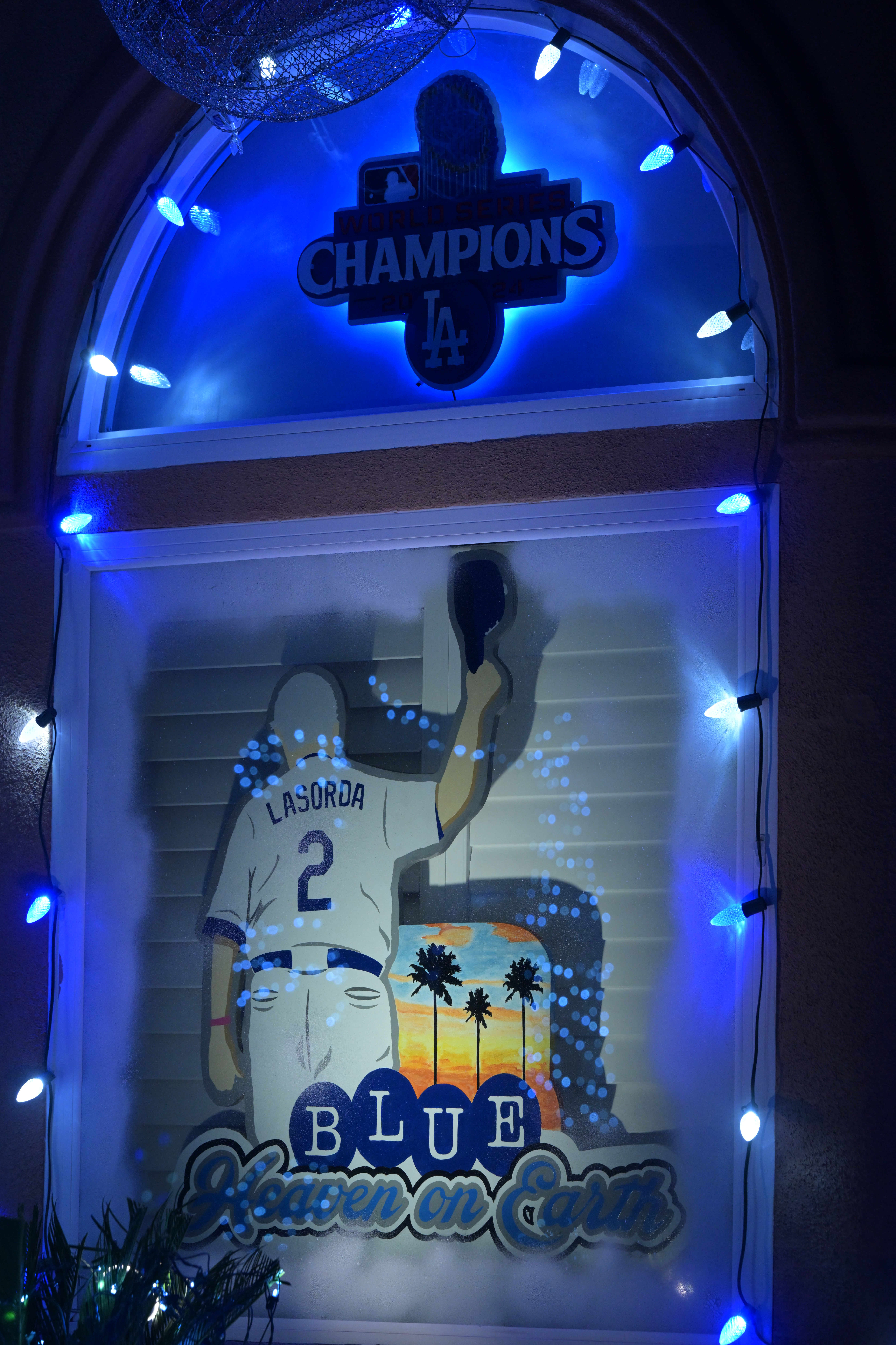 A cutout of Tommy Lasorda, the late Los Angeles Dodgers...