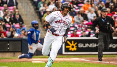 Jhostynxon Garcia (Photo courtesy of Ashley Green/Worcester Red Sox)