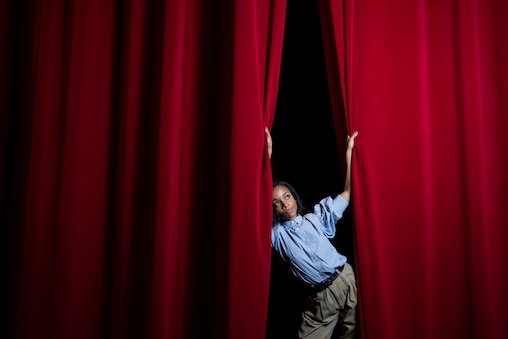 Rachel Hilson poses for a portrait at Baltimore School for the Arts, in Baltimore, Friday, June 27, 2025. Hilson is a Baltimore native, who stars in JJ Abrams’ new crime thriller series "Duster" on HBO Max and is an alumni of Baltimore School for the Arts.
