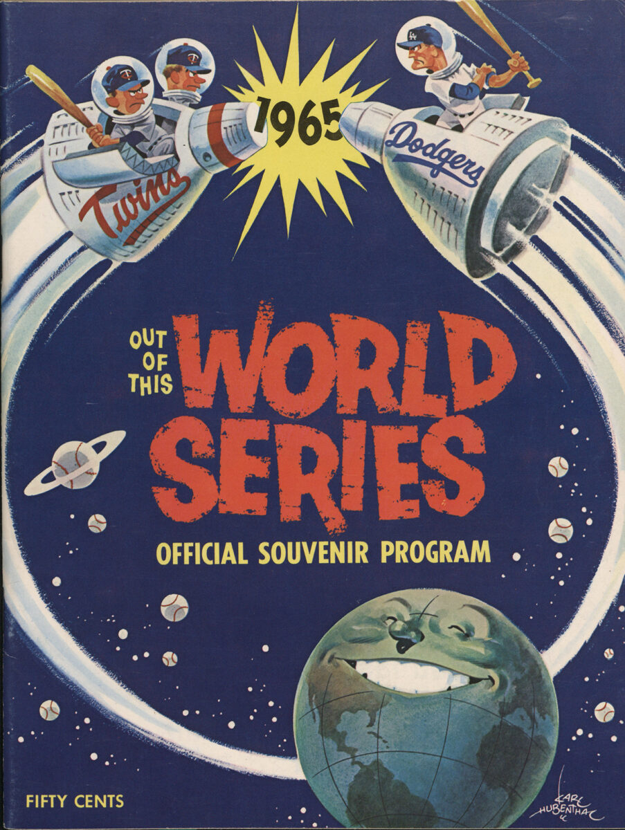 1965 Los Angeles Dodgers v. Minnesota Twins World Series program