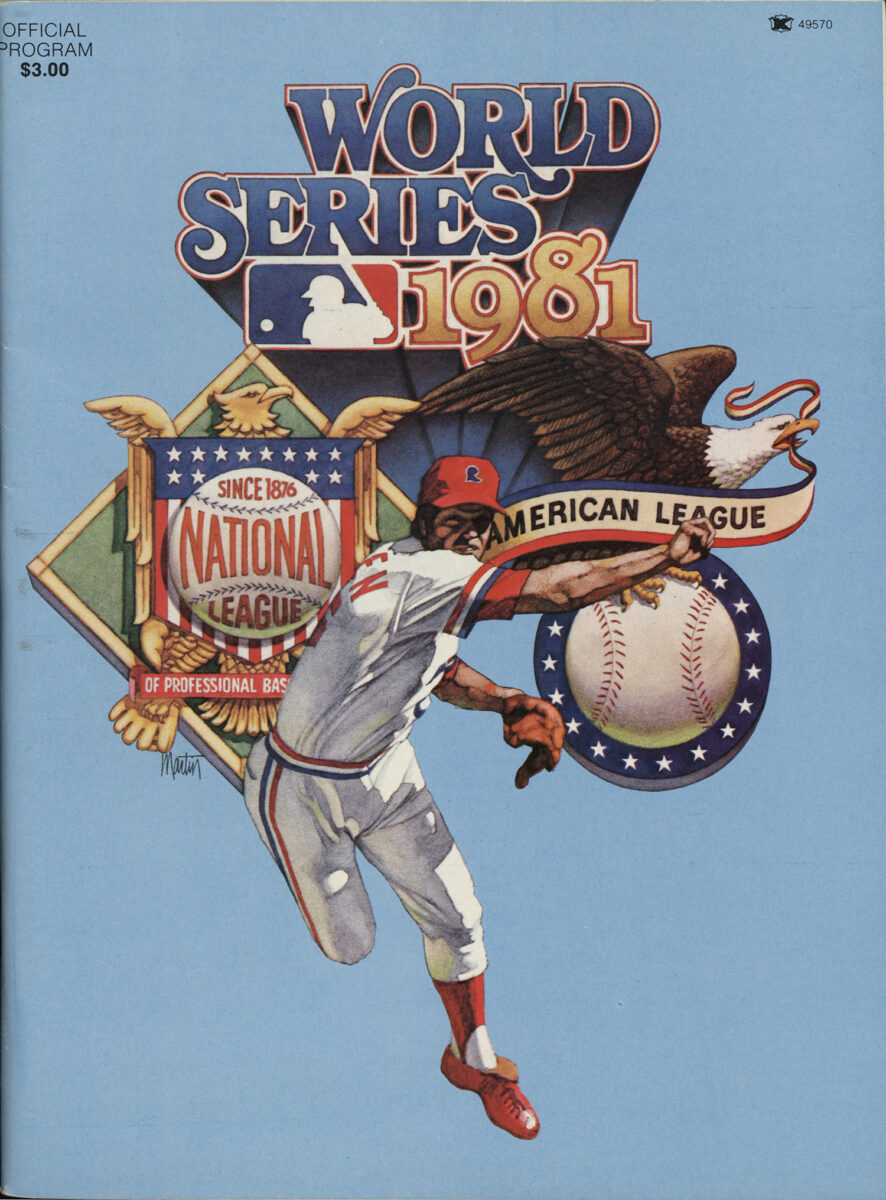 1981 Los Angeles Dodgers v. New York Yakees World Series program