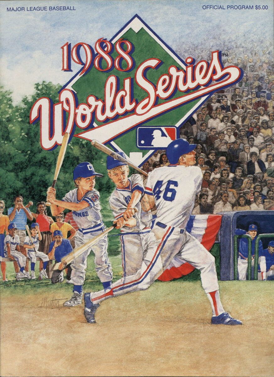 1988 Los Angeles Dodgers v. Oakland A's World Series program