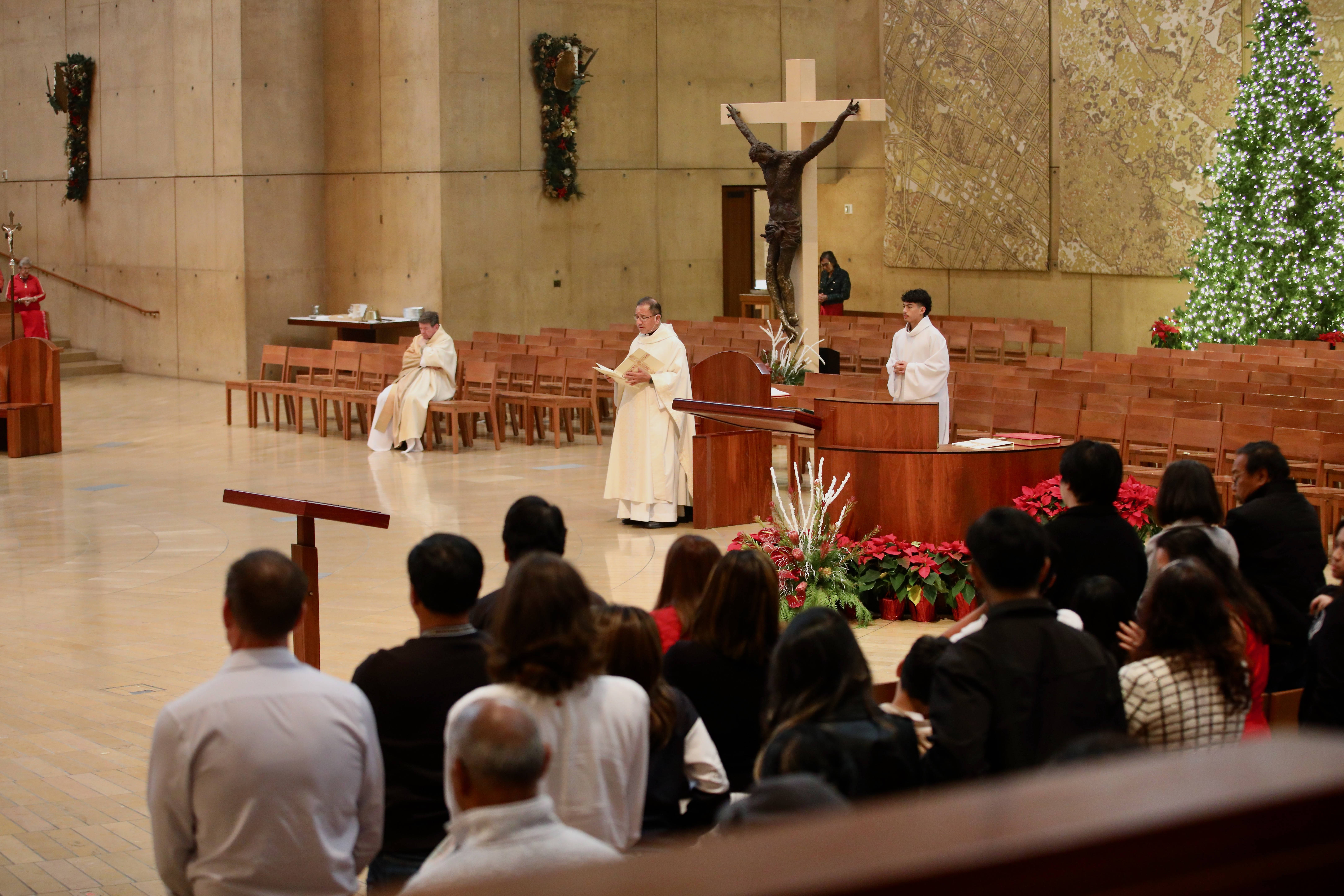 The Cathedral of Our Lady of the Angels hosts one...
