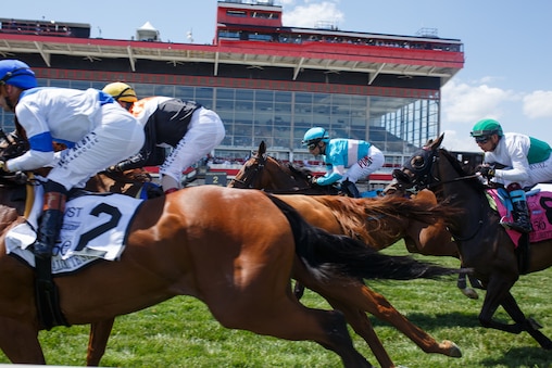 The Gallorette Stakes, part of The Preakness Stakes at Pimlico Race Course on Saturday, May 17, 2025, in Baltimore.