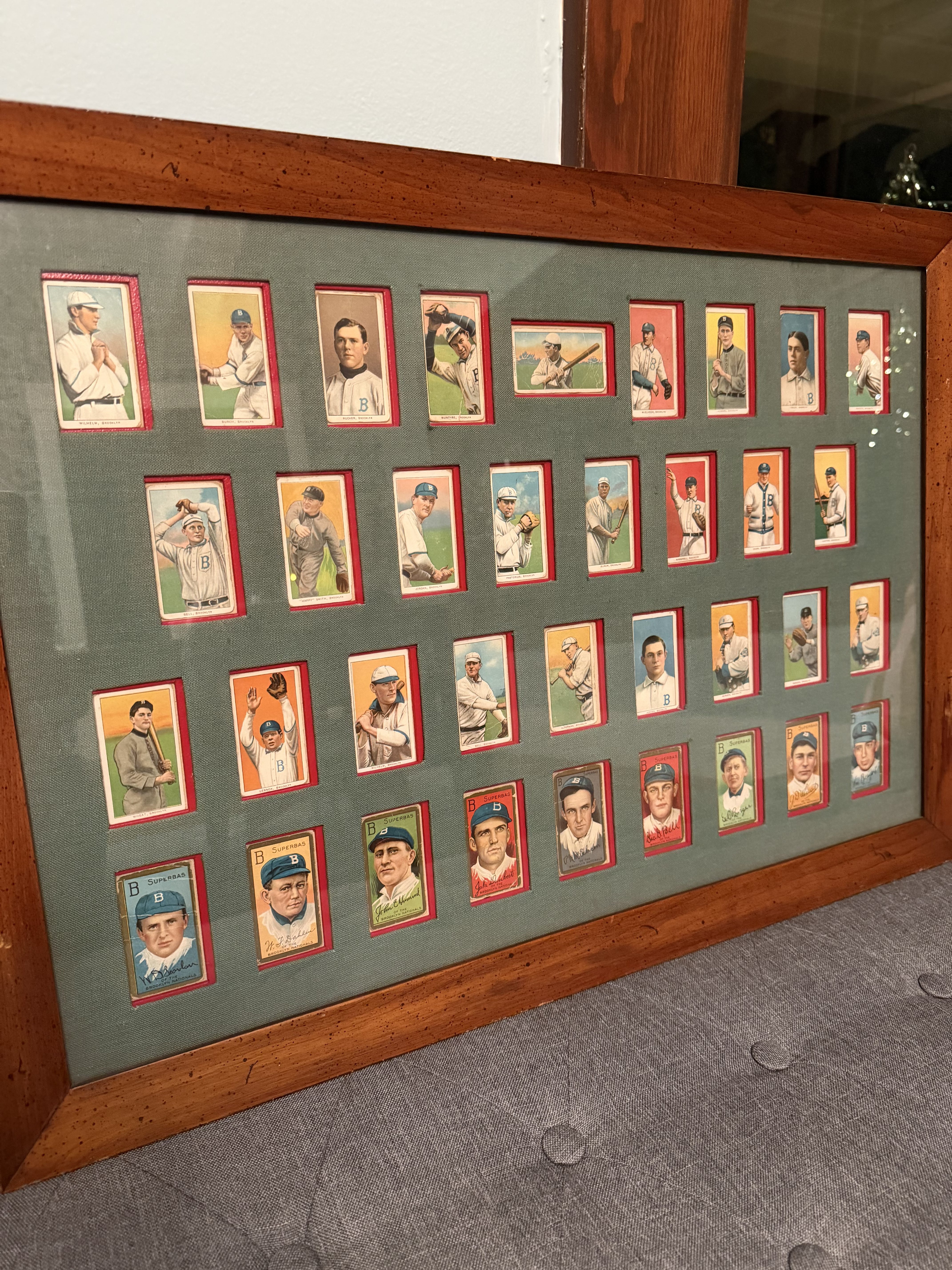 Mathew Salter’s T206 Brooklyn Dodgers collected by his great-grandfather. Alas,...
