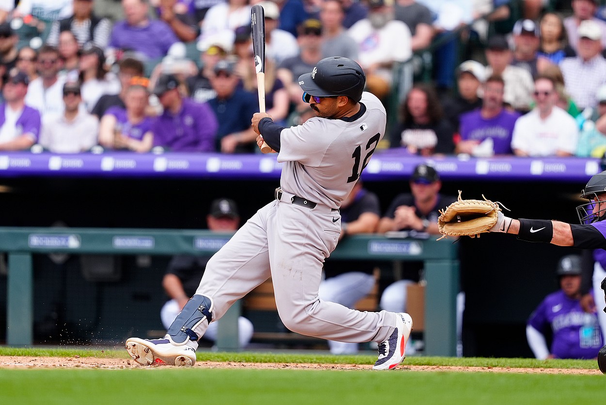 MLB: New York Yankees at Colorado Rockies, trent grisham
