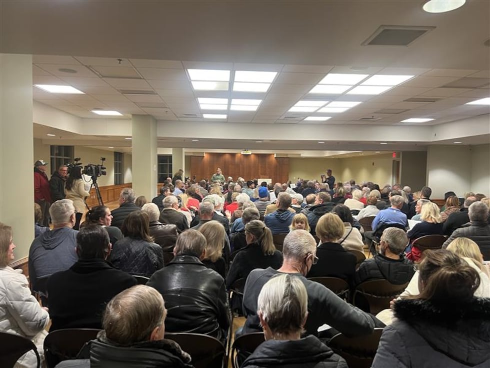 More than 250 people attended the meeting to voice concerns about a potential stadium at 119th...