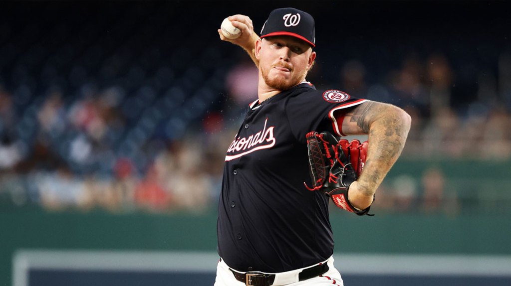 Washington Nationals pitcher Mason Thompson (71) throws during the fourth inning against the Cincinnati Reds at Nationals Park.