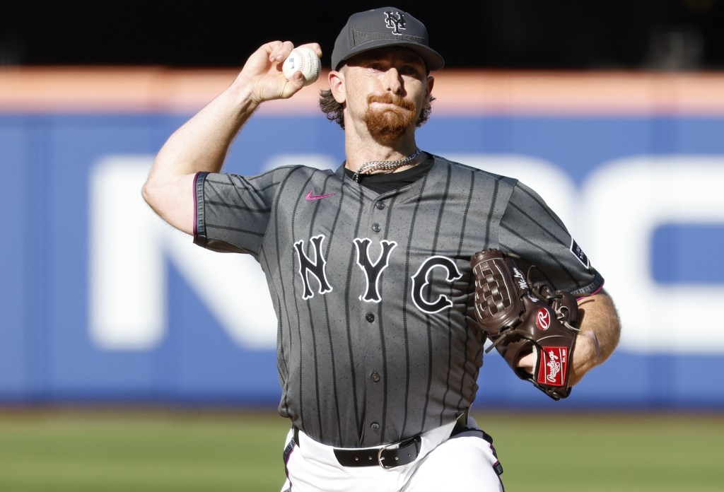 Mets starter Nolan McLean throws a pitch during a game last season.
