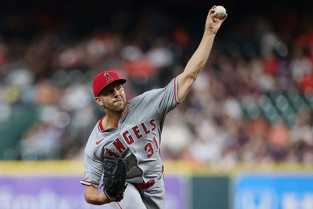 Tyler Anderson pitches during the first inning against the Houston Astros on Aug. 29.