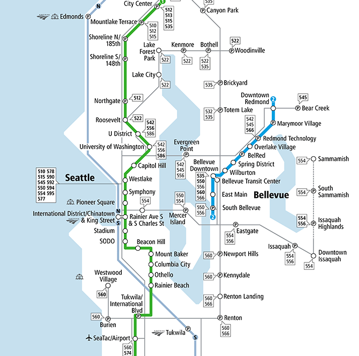 Seattle Light Rail Map