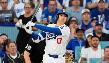 Shohei Ohtani hit three home runs and pitched six scoreless inning in Game 4 of the NLCS against the Brewers.