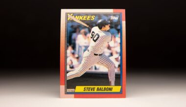 Front of 1990 Topps Steve Balboni card