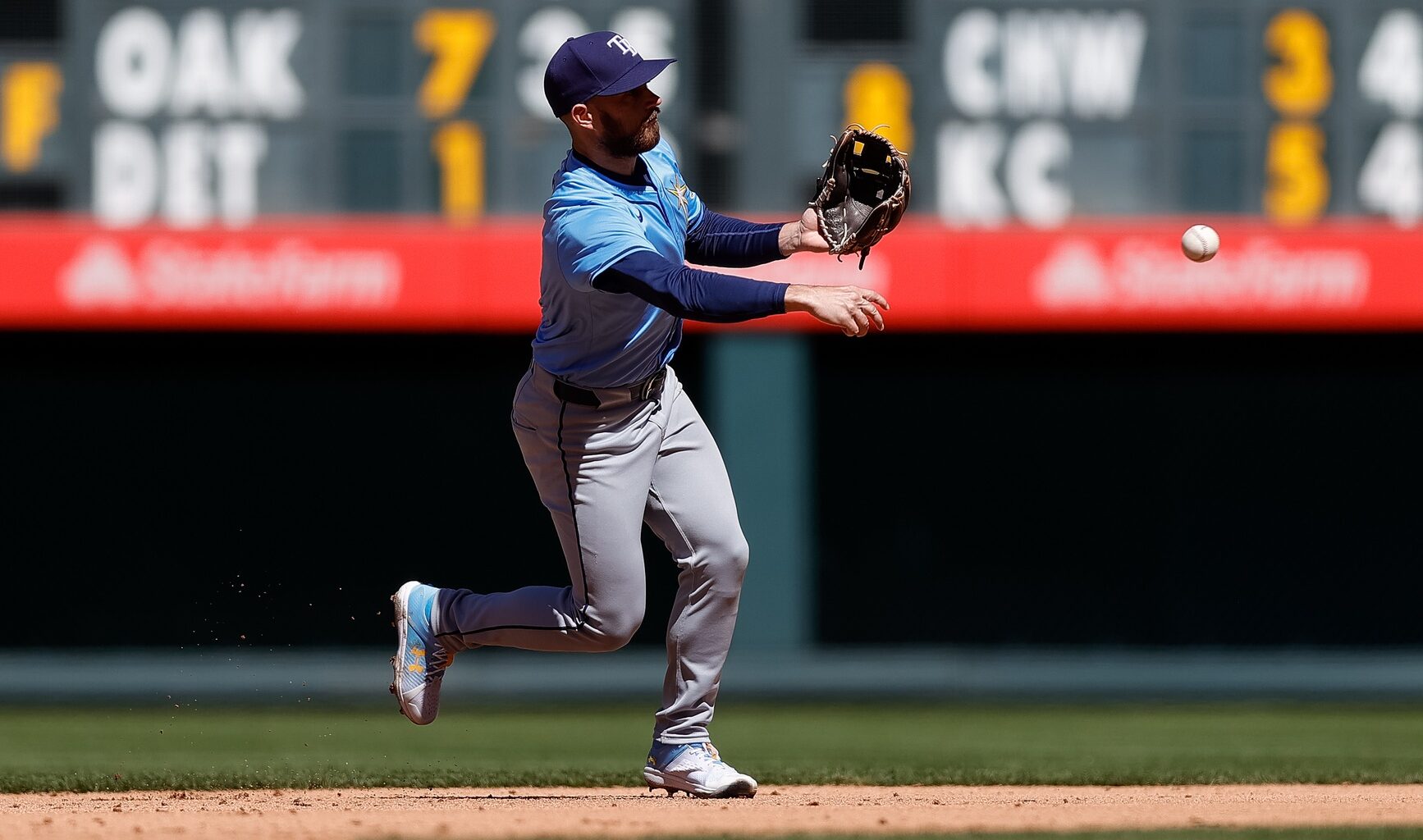 Brandon Lowe (pictured) could be moved to the outfield if the Rays trade for Ketel Marte.