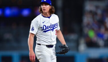 The Dodgers are rumored to be open to a Tyler Glasnow trade.