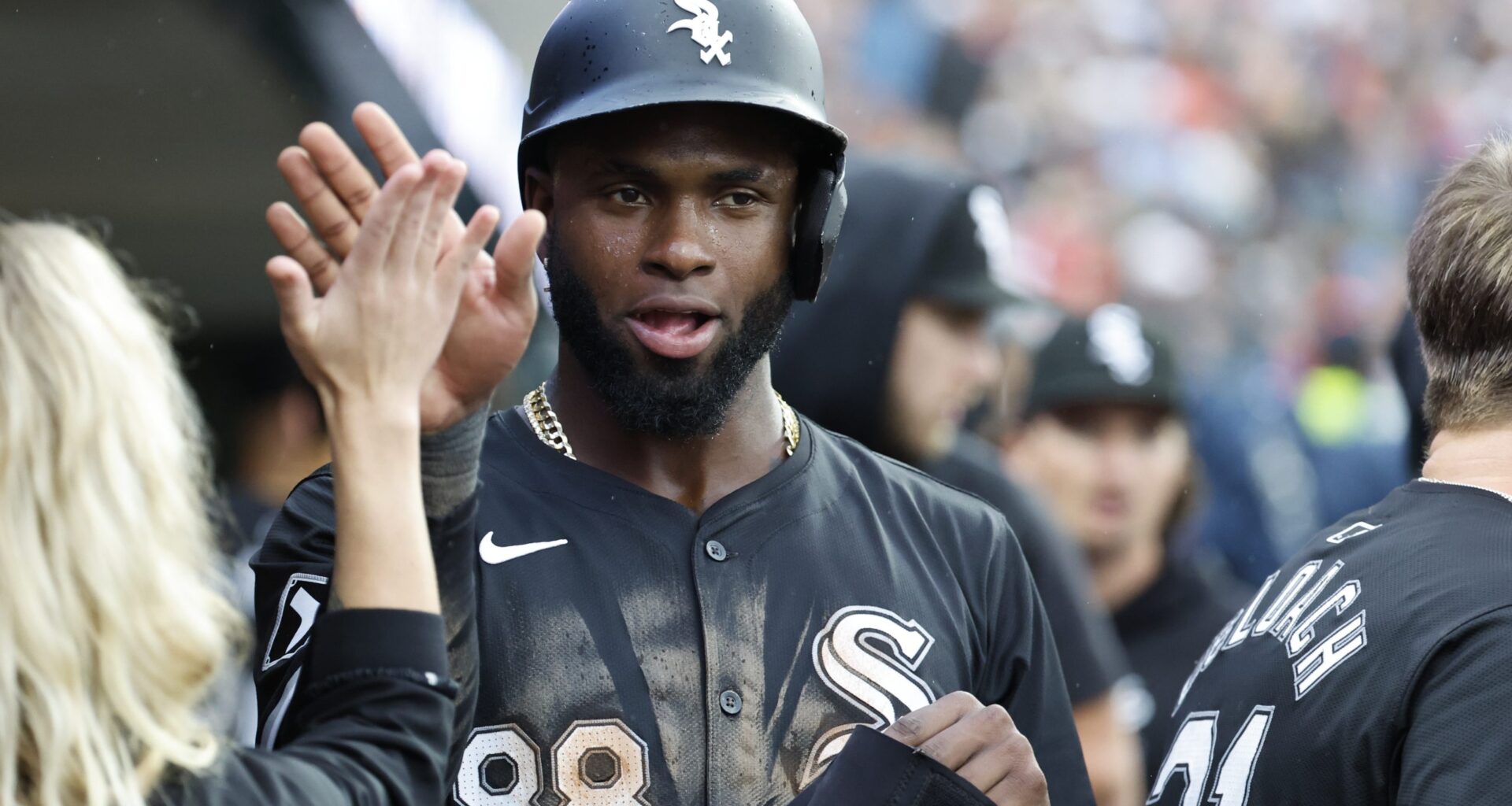 MLB: Chicago White Sox at Detroit Tigers Luis Robert Jr.
