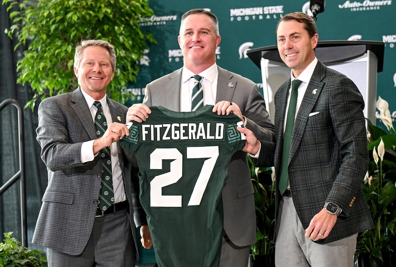 Dodgers part-owner reacts to Michigan State hiring Pat Fitzgerald