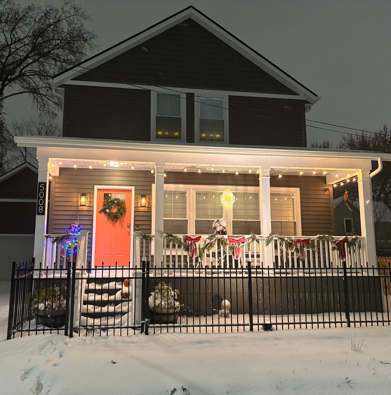 Snowfall Ohio City Thanksgiving 2025