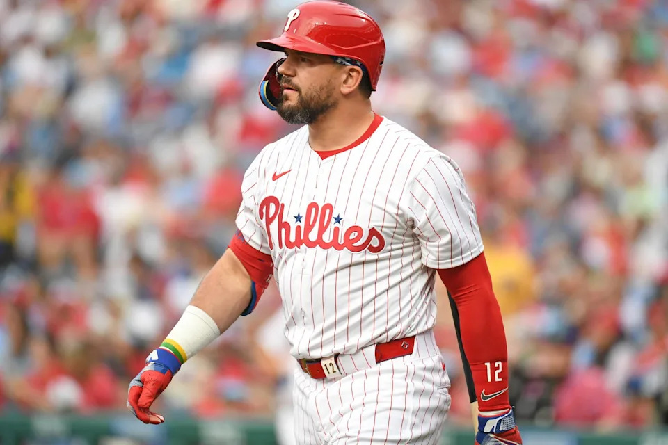 Kyle Schwarber. Credit:&nbsp;Eric Hartline-Imagn Images.