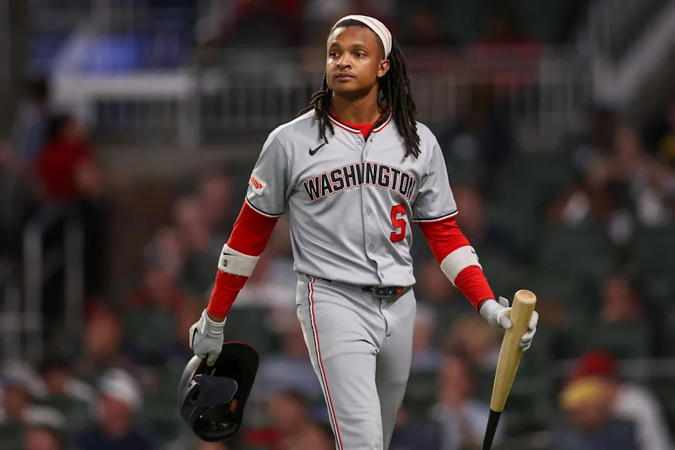 Washington Nationals shortstop CJ Abrams. Credit:&nbsp;Brett Davis-Imagn Images.