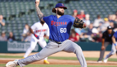 MiLB: APR 30 Triple A Intl Buffalo Bisons at Indianapolis Indians