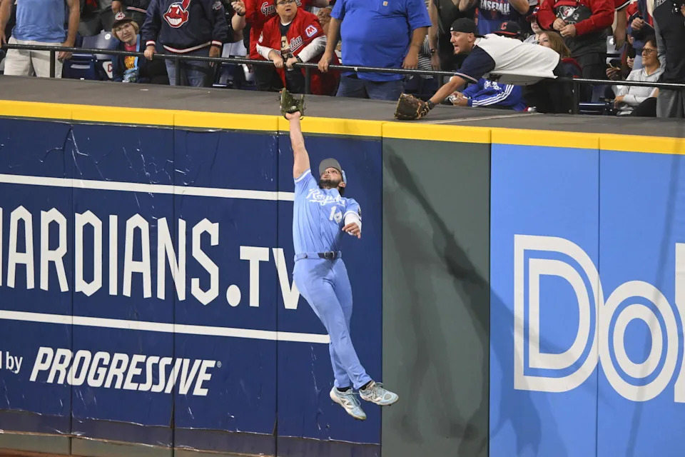 Kansas City Royals right fielder Jac Caglianone (14). © David Richard-Imagn Images