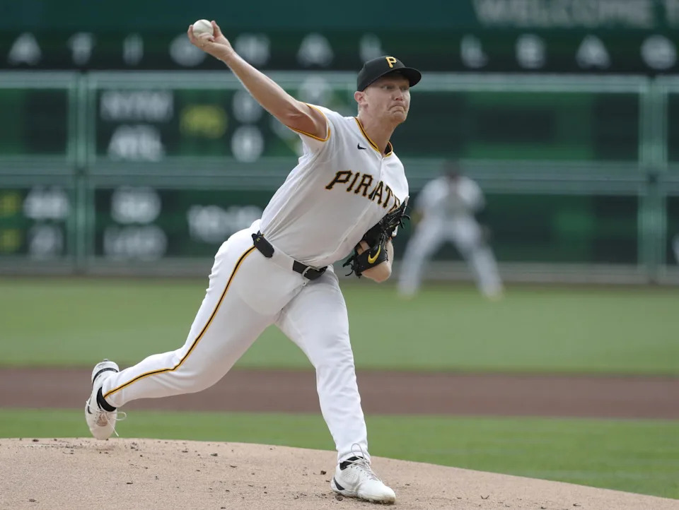 Pittsburgh Pirates pitcher Mitch Keller. Credit: Charles LeClaire-Imagn Images.