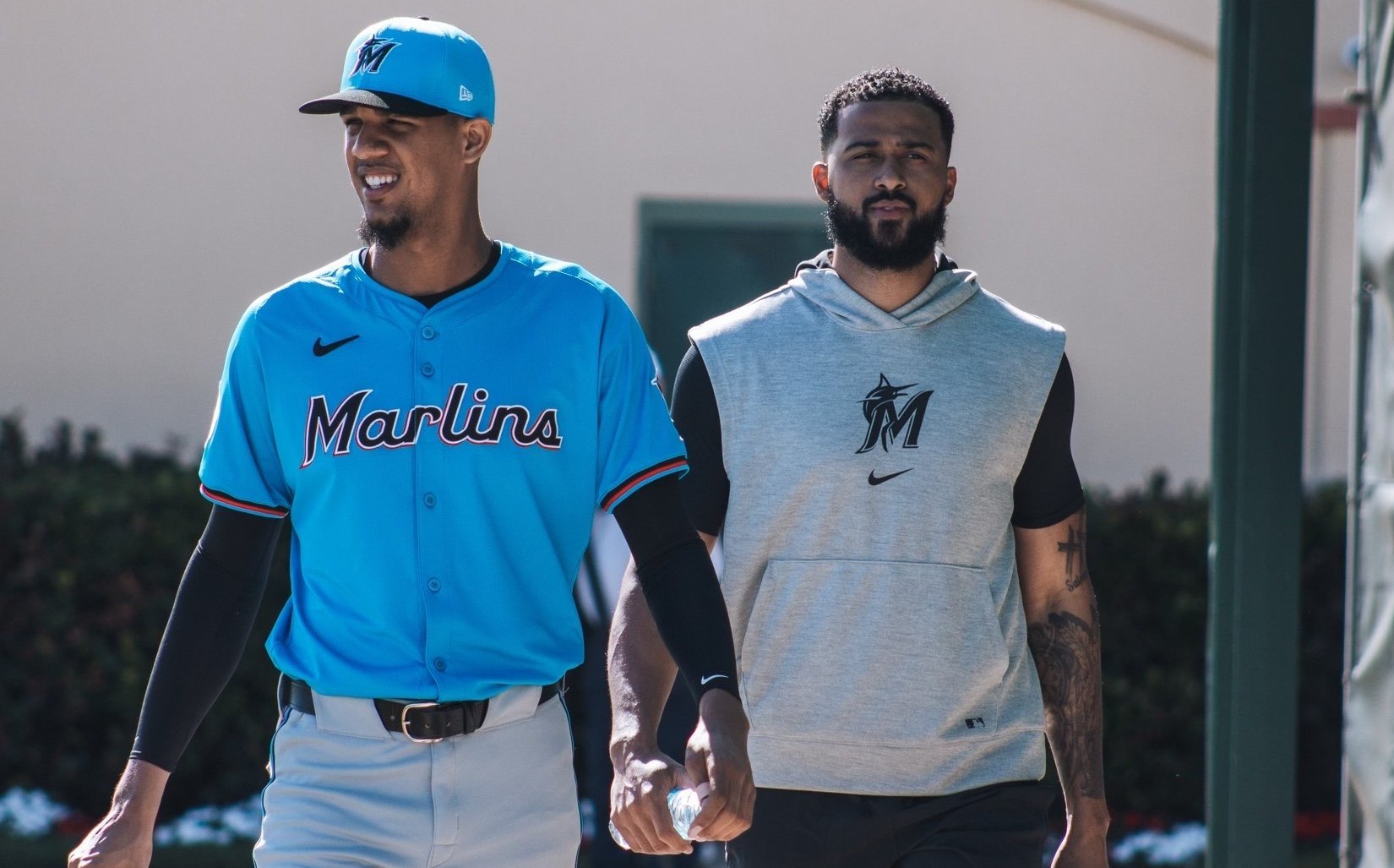 eury perez sandy alcantara walking spring training_kevin barral.jpeg